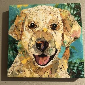 Wall Picture Dog Art size 12”x12”